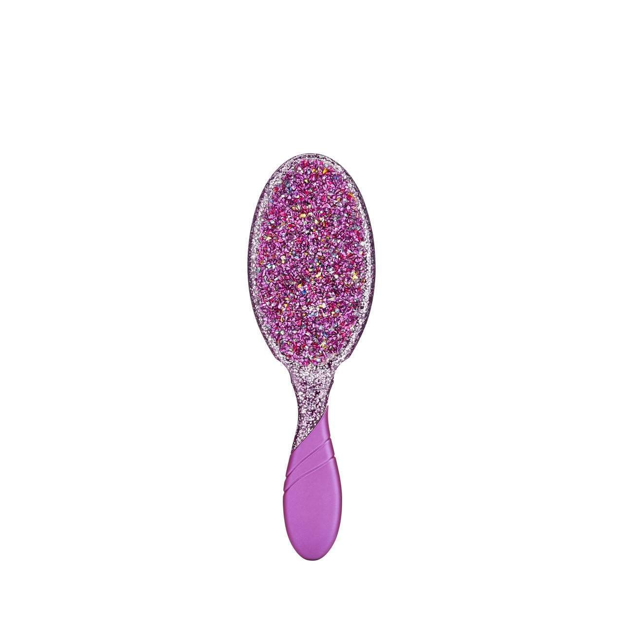 Wet Brush Crushed Jewels purple hairbrush with glitter design and ergonomic handle