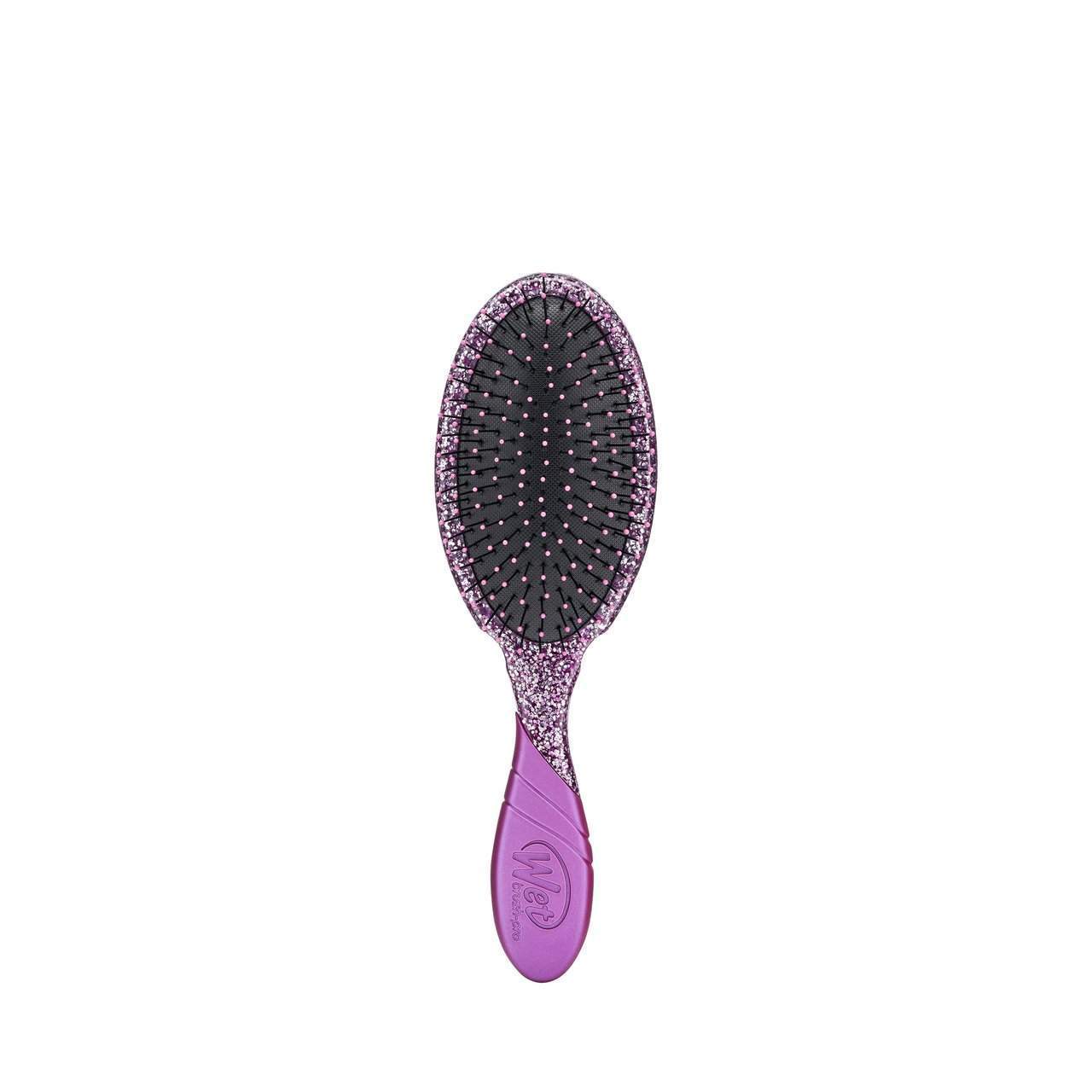 Wet Brush Crushed Jewels purple hairbrush with glitter handle and flexible bristles for gentle detangling