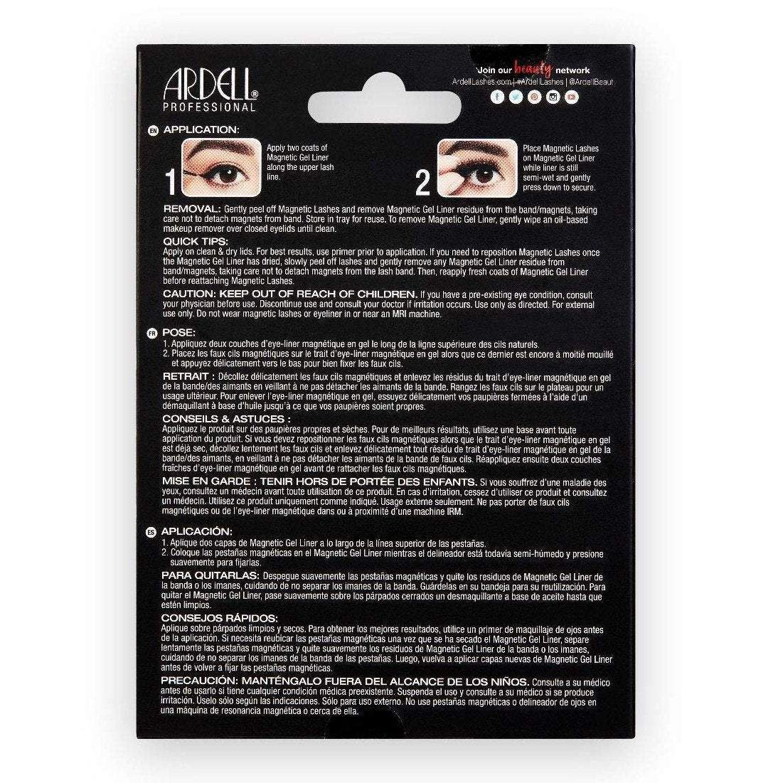 Ardell Magnetic Lash & Liner Set Wispies 36850-Ardell-ARD_Wispies,Brand_Ardell,Collection_Makeup,Makeup_Eye,Makeup_Faux Lashes