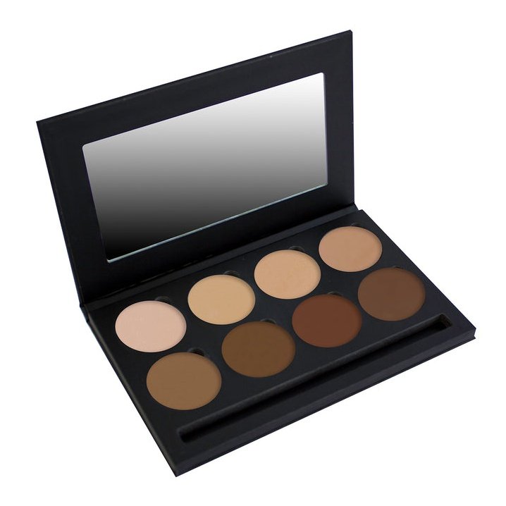 Bodyography Silk Cream Foundation Palette with eight versatile shades for flawless makeup application