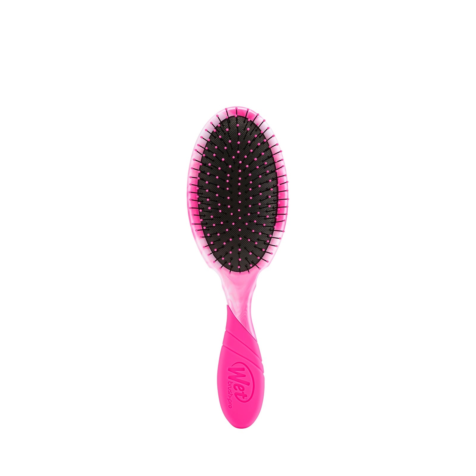 Wet Brush Color Shock Pro hairbrush in bright pink with cushioned bristles for detangling hair