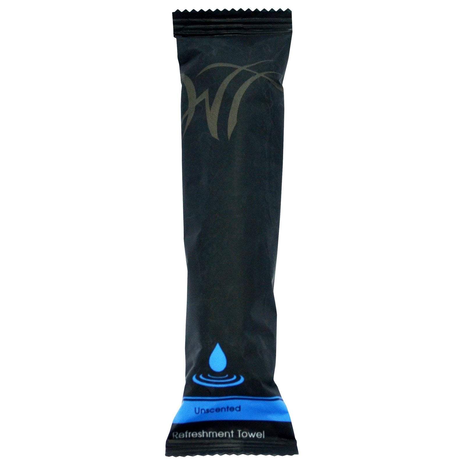 Single packaged cotton refreshment towels in unscented style for convenient use