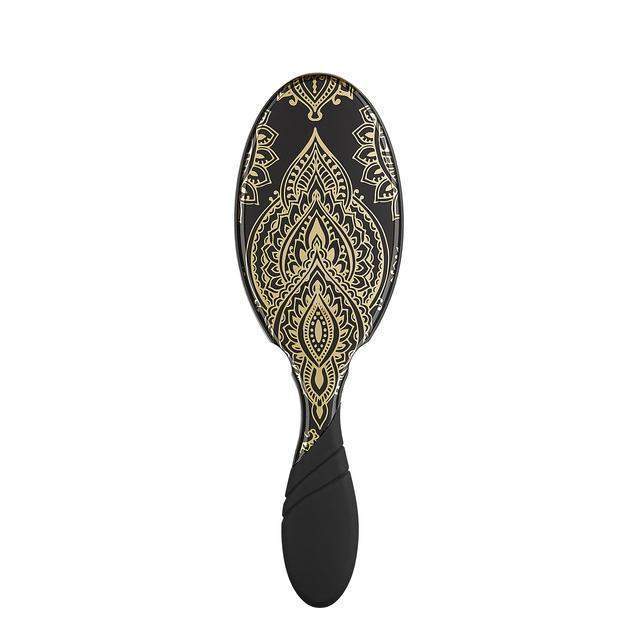 Wet Brush Heavenly Henna hair brush with black and gold henna design and ergonomic handle