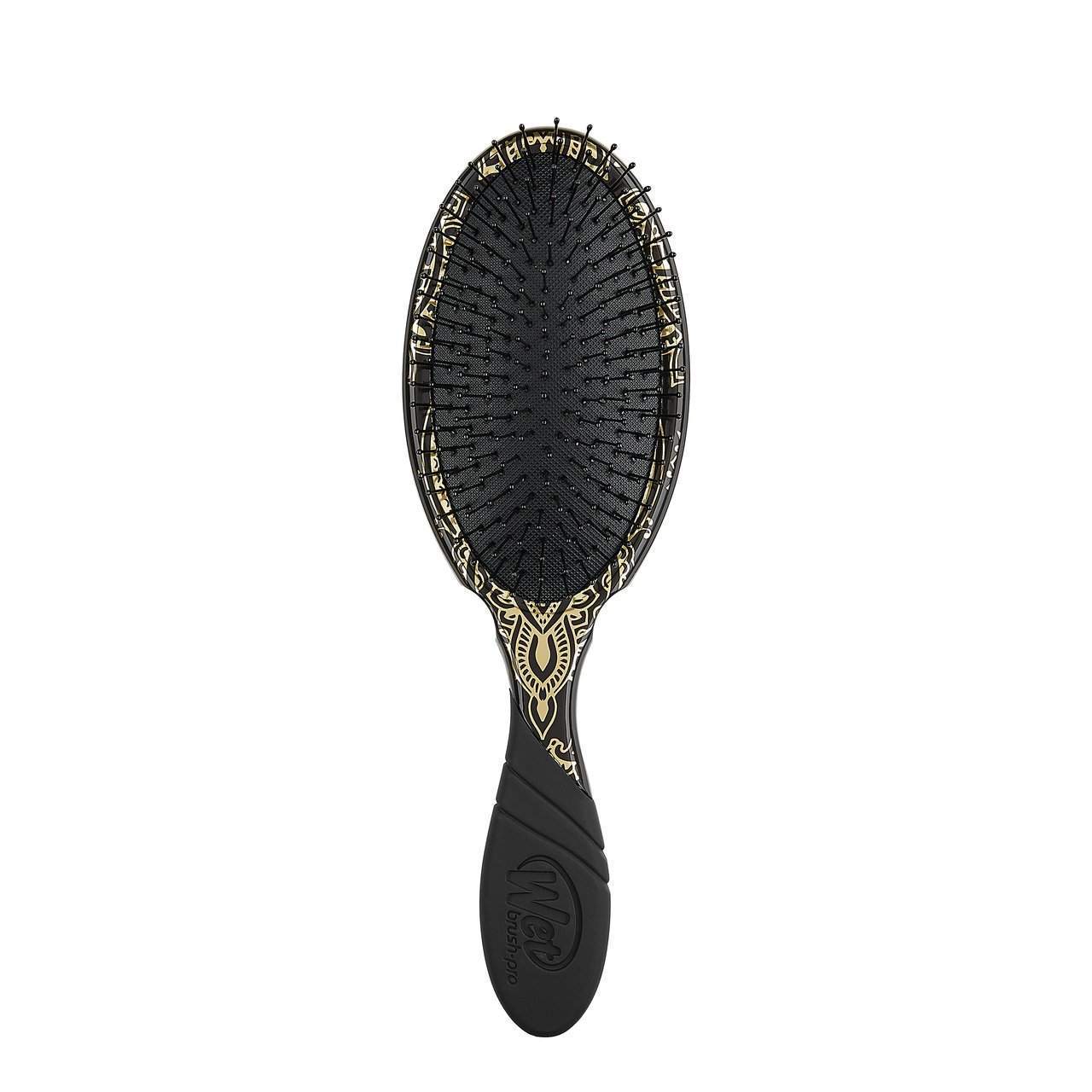 Wet Brush Heavenly Henna hair brush with black and gold henna design and flexible bristles