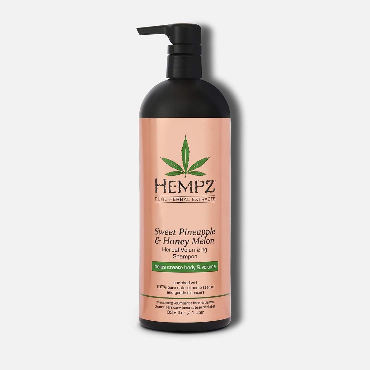 Hempz moisturizing shampoo with sweet pineapple and honey melon for added body and volume