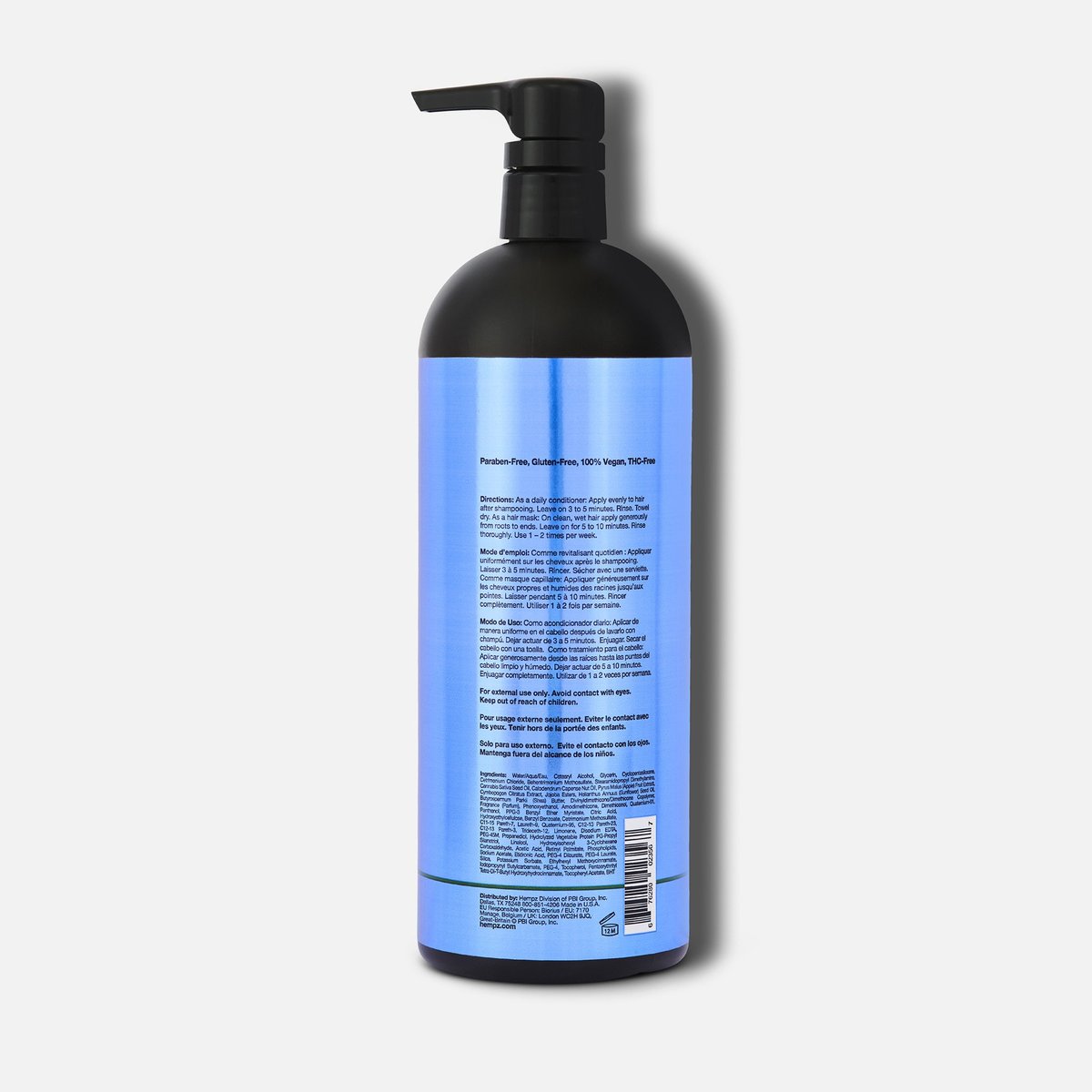 Hempz Moisturizing Herbal Body Lotion with Blue Packaging for Hydration and Skin Nourishment