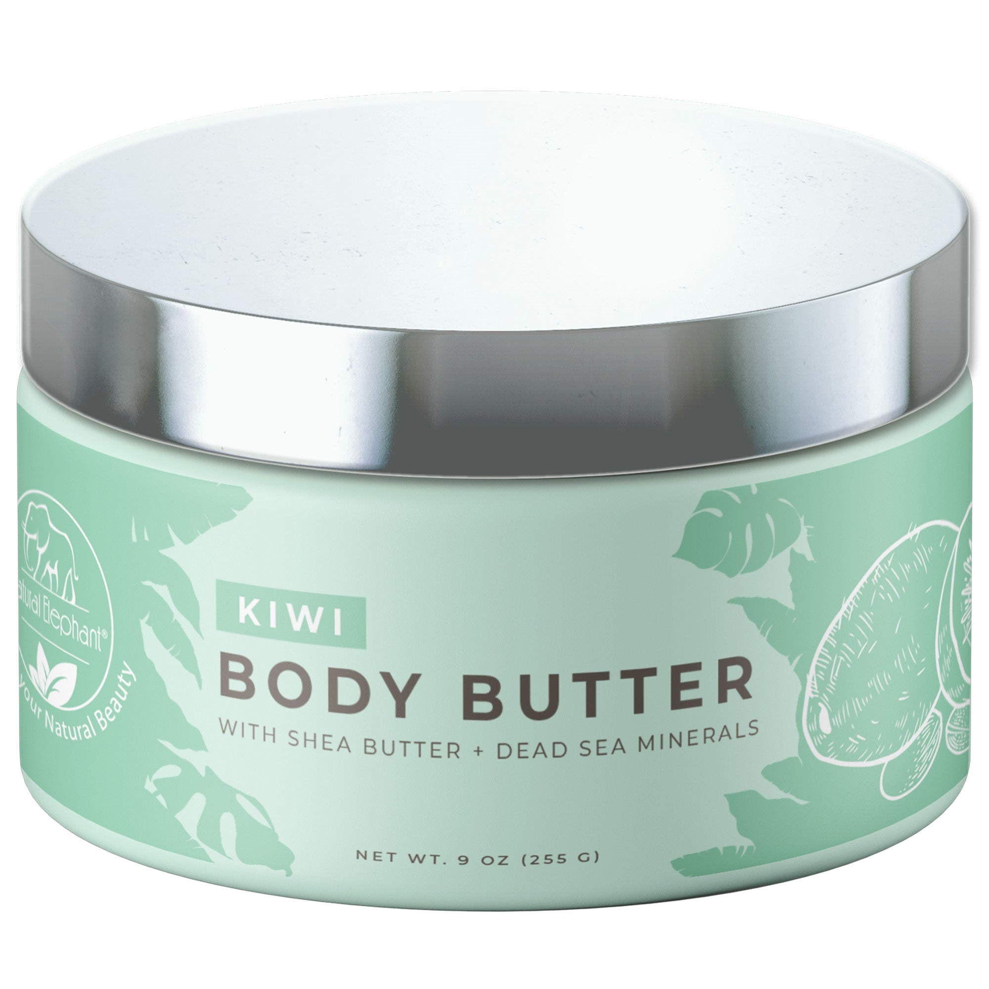 Natural Elephant Kiwi Body Butter with Shea Butter and Dead Sea Shea Body Butter for hydration