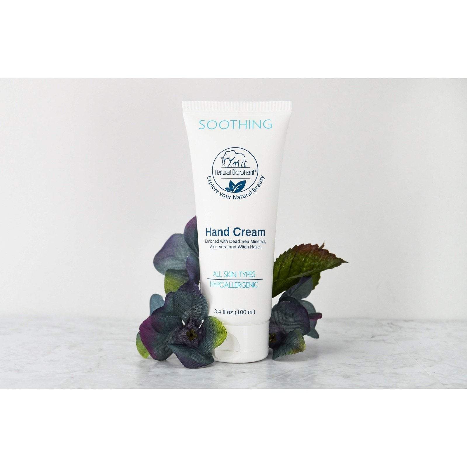 Natural Elephant Dead Sea Hand Cream with soothing properties for all skin types