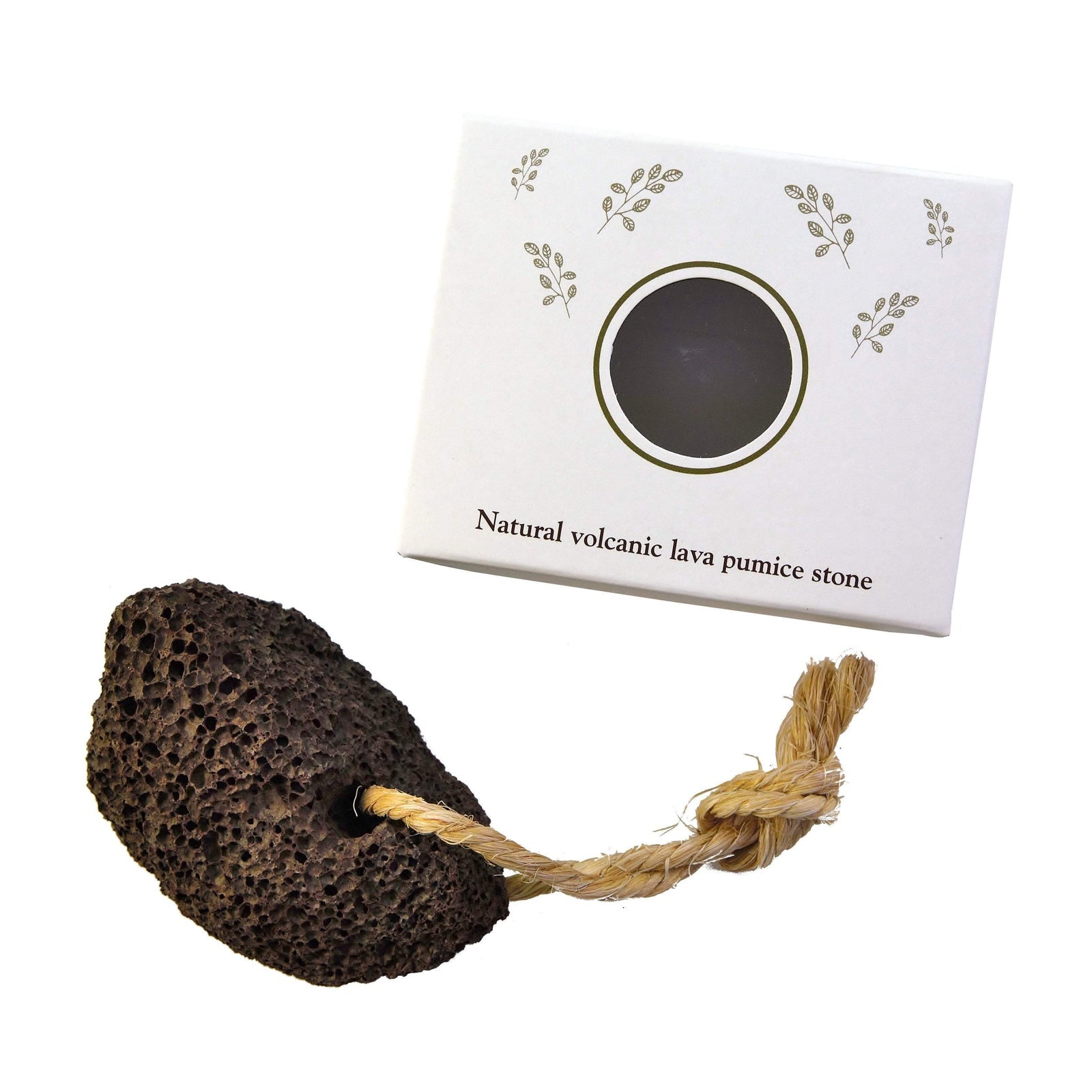 Natural Elephant Volcanic Lava Pumice Stone with Rope for Exfoliating Skin and Foot Care