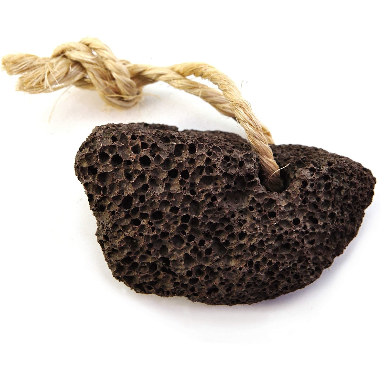 Natural Elephant Pumice Stone with Hemp Rope for Exfoliating and Foot Care