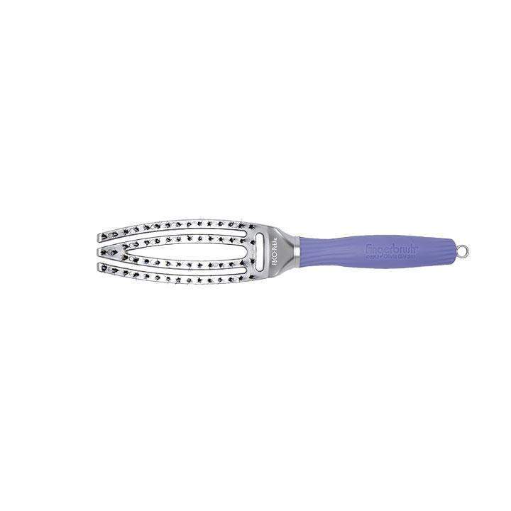 Olivia Garden nylon and boar brush combo with flexible vent and purple handle for hair styling