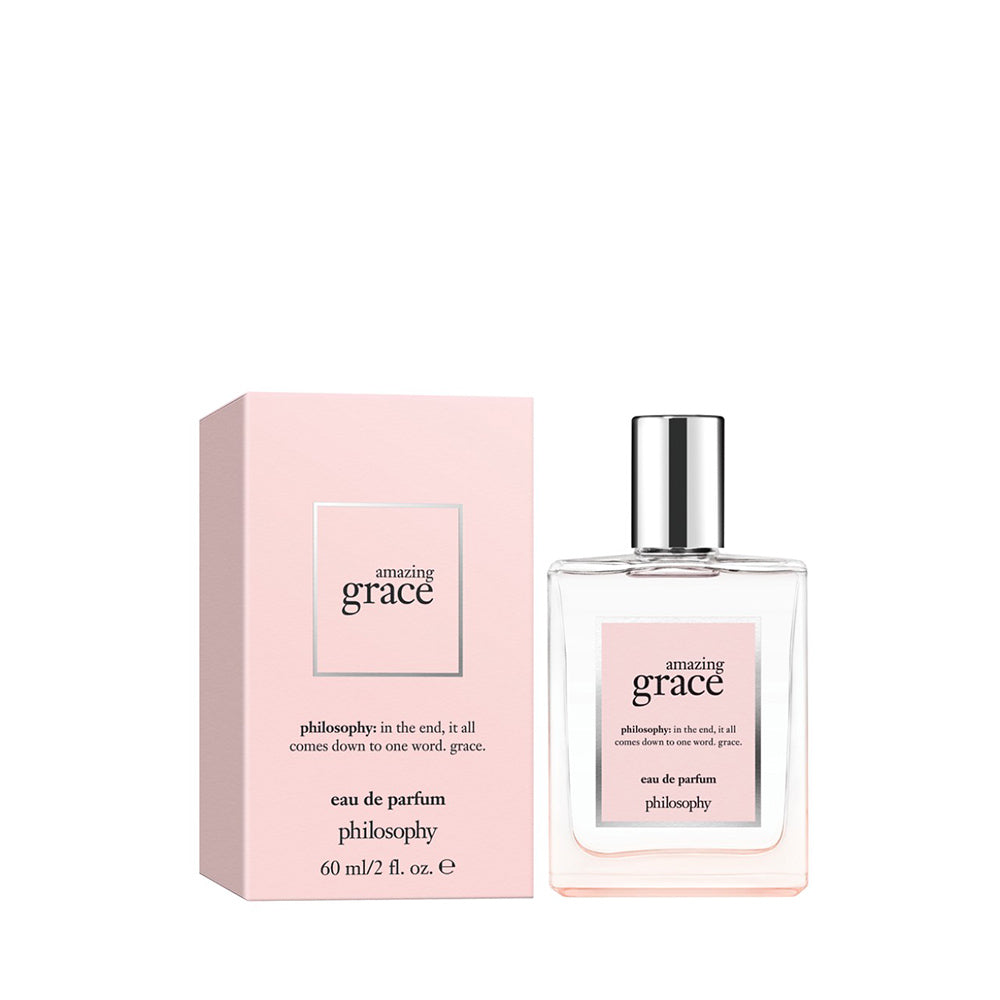 Philosophy Amazing Grace perfume 60ml eau de parfum bottle with pink box packaging