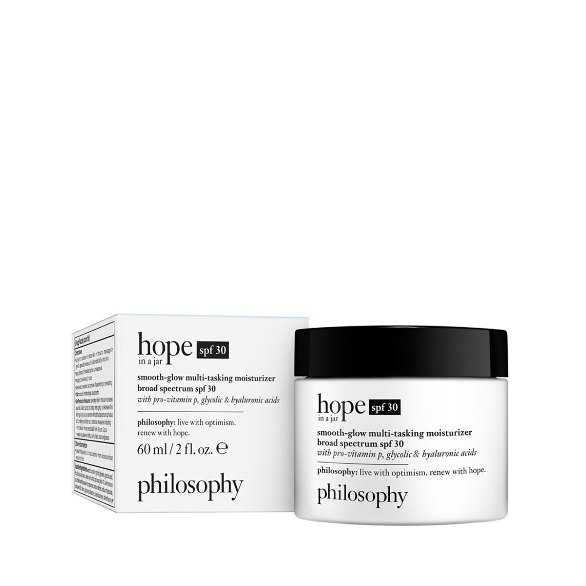 Philosophy Hope In A Jar moisturizer SPF 30 smooth-glow multi-tasking broad spectrum cream 60ml