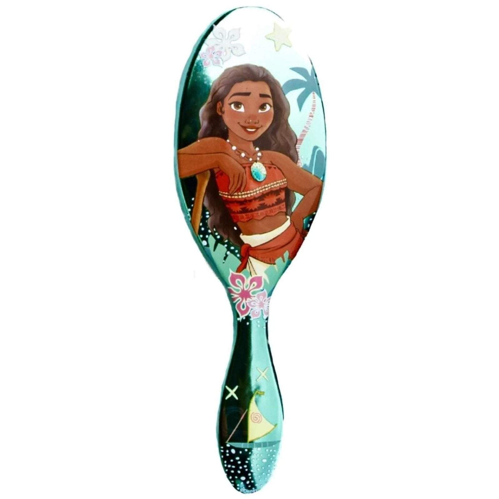 Moana-themed Princess detangler brush with colorful design for effortless hair styling