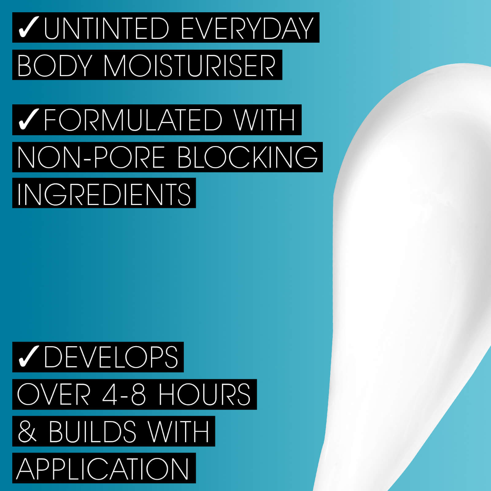 St Tropez light medium self-tan cream with untinted everyday body moisturizer and non-pore blocking ingredients