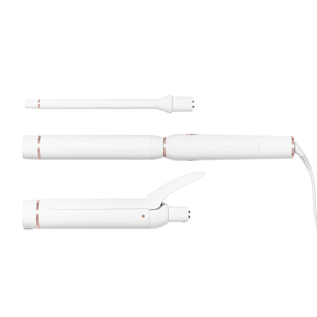 T3 Switch Kit Curl Trio includes interchangeable styling barrels for versatile curling options