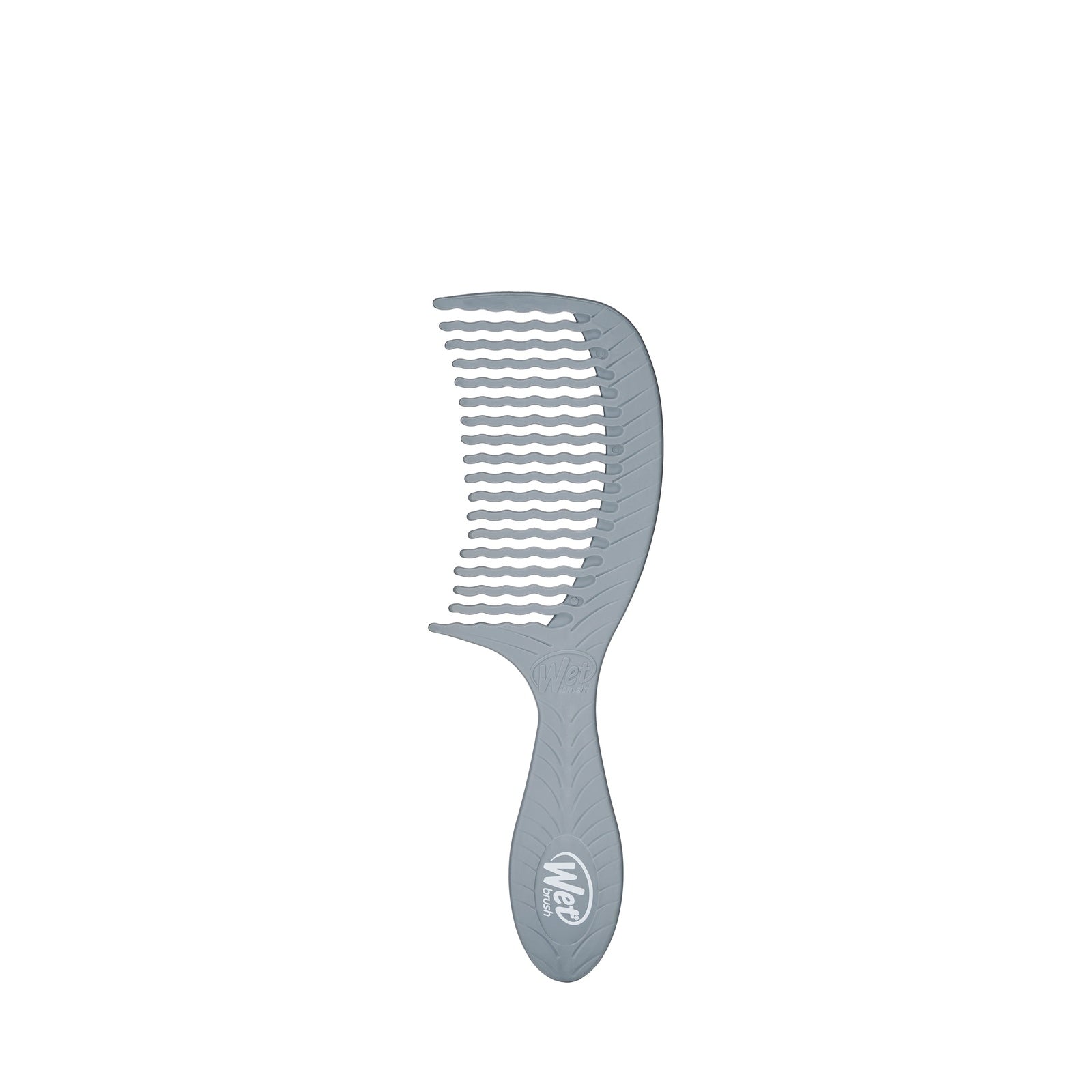 Wet Brush Eco-Friendly Comb in gray with wide teeth and ergonomic handle for detangling hair