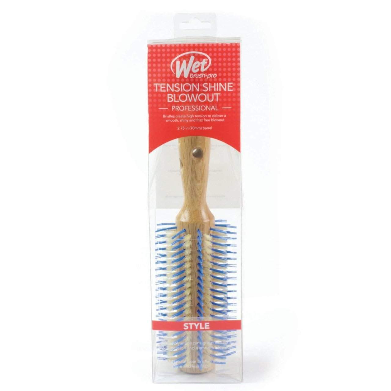 Wet Brush for Blowouts Professional Brush with Wooden Handle and Tension Shine Technology