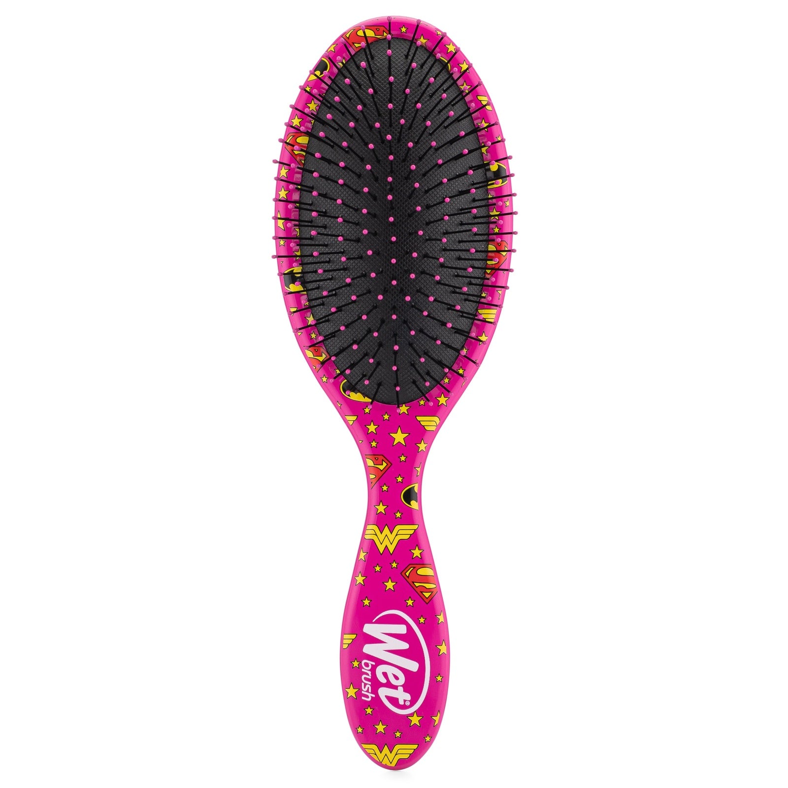 Wet Brush Justice League detangler brush with vibrant Wonder Woman design for effortless hair styling