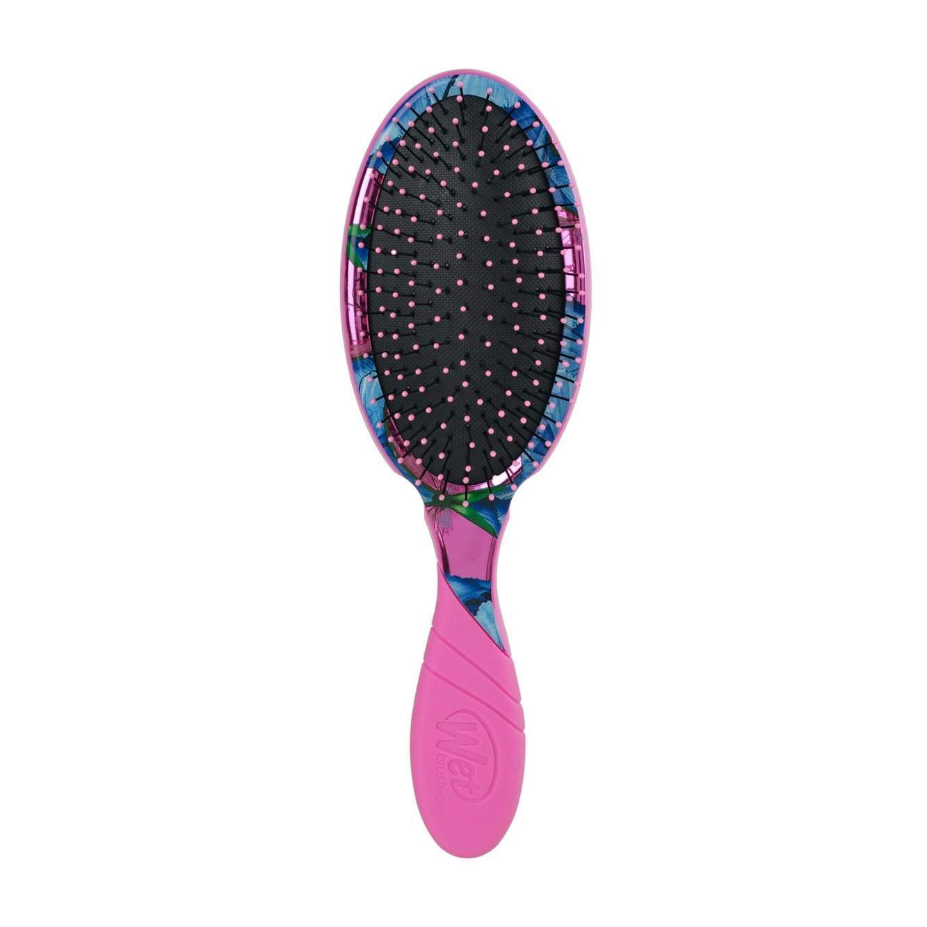 Wet Brush Pro Detangler Metamorphosis with pink handle and floral design bristles for smooth hair