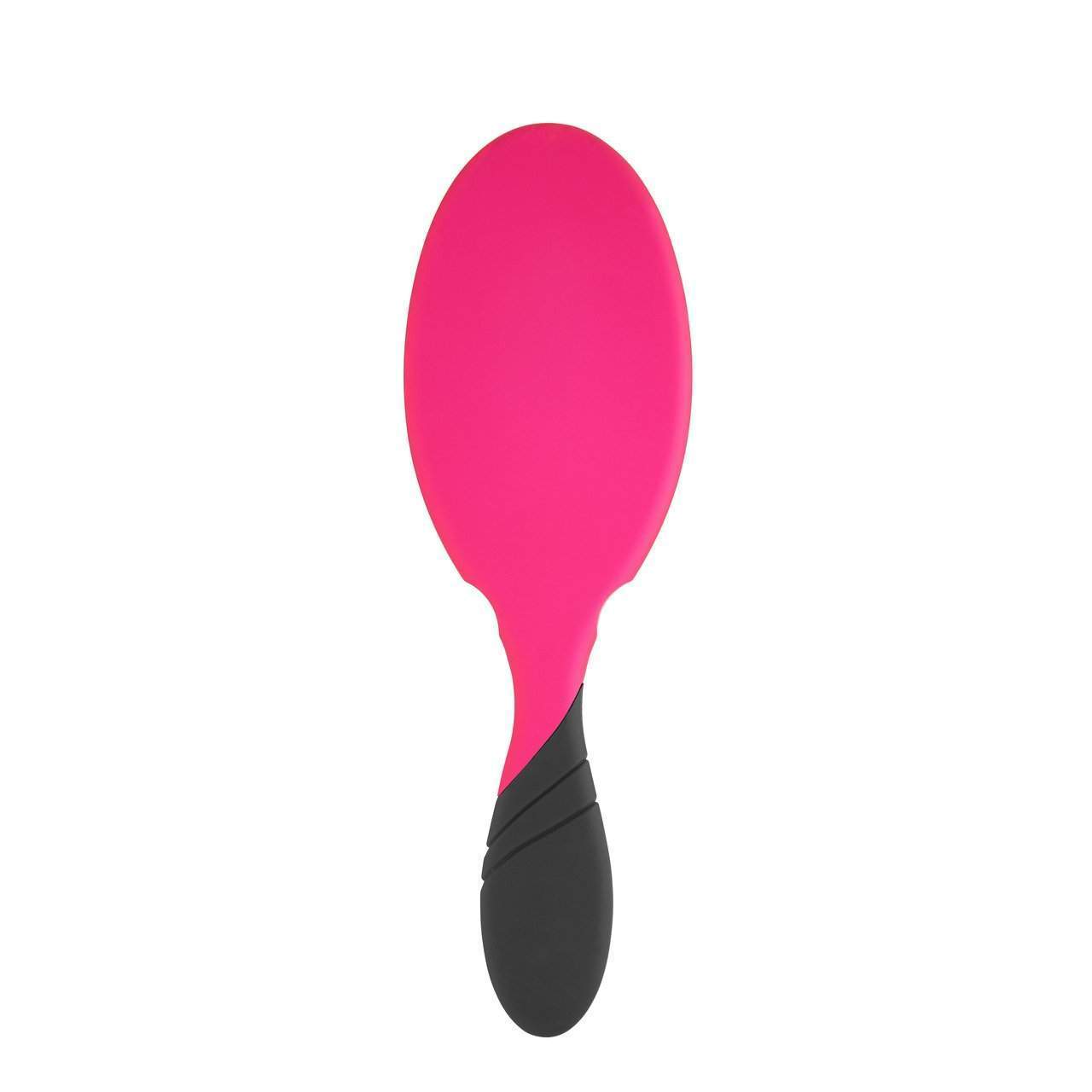 Wet Brush Pro Detangler in bright pink with black ergonomic handle for easy hair brushing