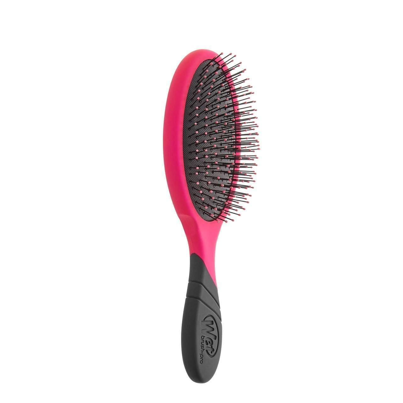 Wet Brush Pro Detangler in pink and black with flexible bristles for gentle hair detangling