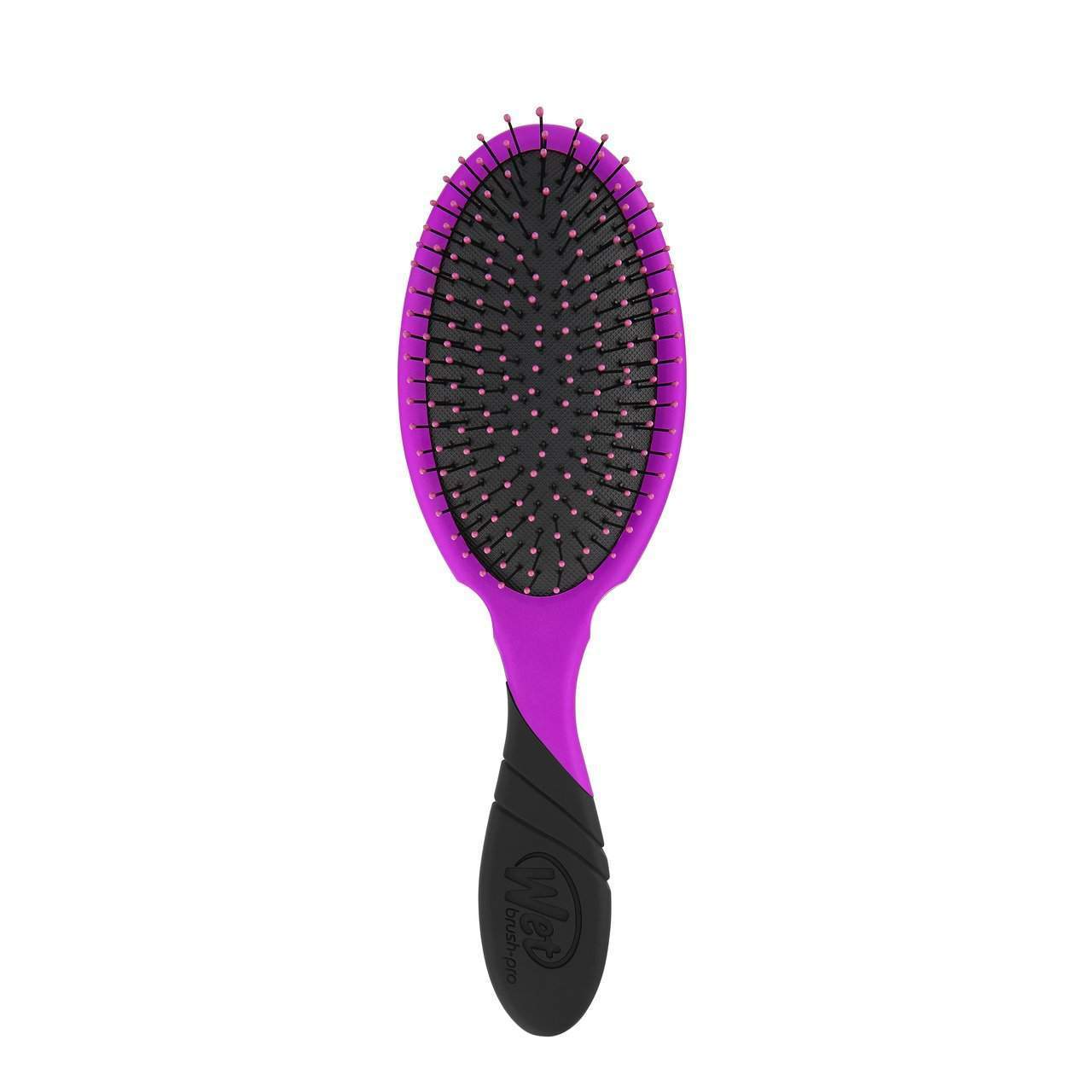 Wet Brush Pro Detangler purple and black hairbrush with flexible bristles and ergonomic handle