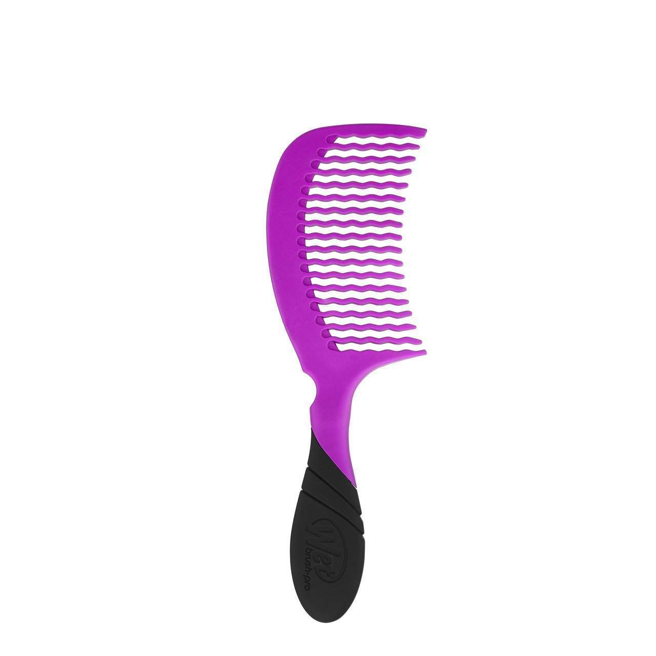 Wet Brush Pro detangling comb in purple with flexible bristles for easy hair detangling