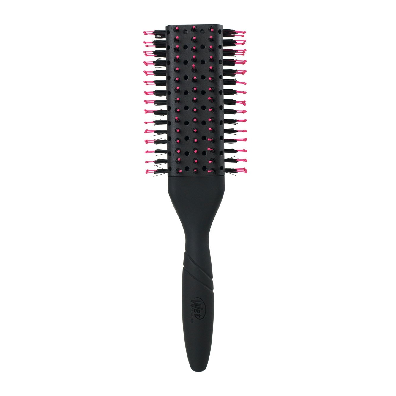 Wet Brush Pro fast dry brush with black handle and pink-tipped bristles for quick hair drying 2