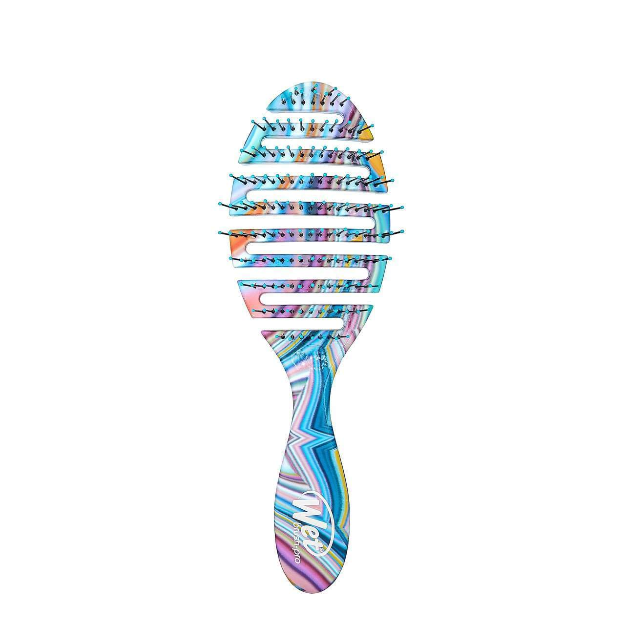 Wet Brush Pro Flex Dry Hairbrush with Vibrant Colorful Design for Easy Detangling