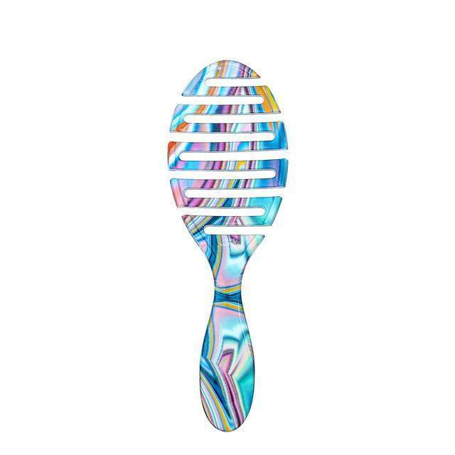 Wet Brush Pro Flex Dry Detangling Brush with Colorful Stripes for Effortless Hair Styling