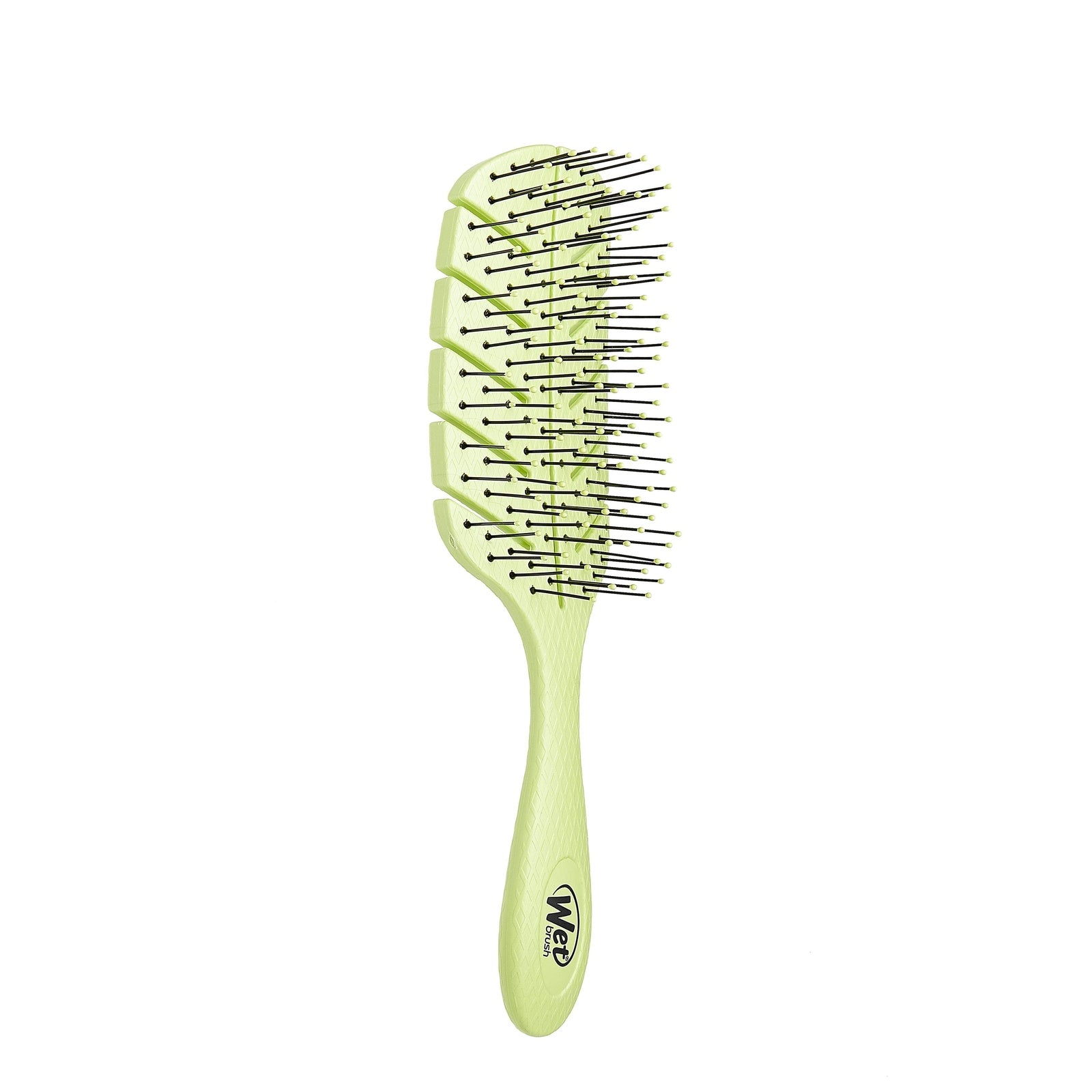 Wet Brush Eco-Friendly Hair Detangler in Green with Flexible Bristles for Easy Combing