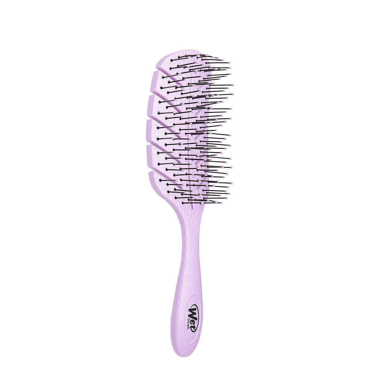 Wet Brush Eco-Friendly Hair Detangler in lavender with flexible bristles for easy styling