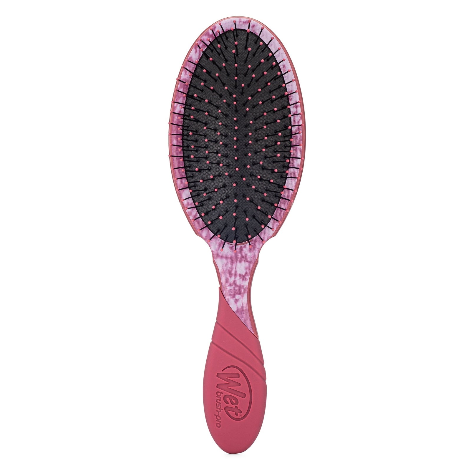 Wet Brush Pro Detangler Brush Floral Shadows with pink floral handle and black bristles