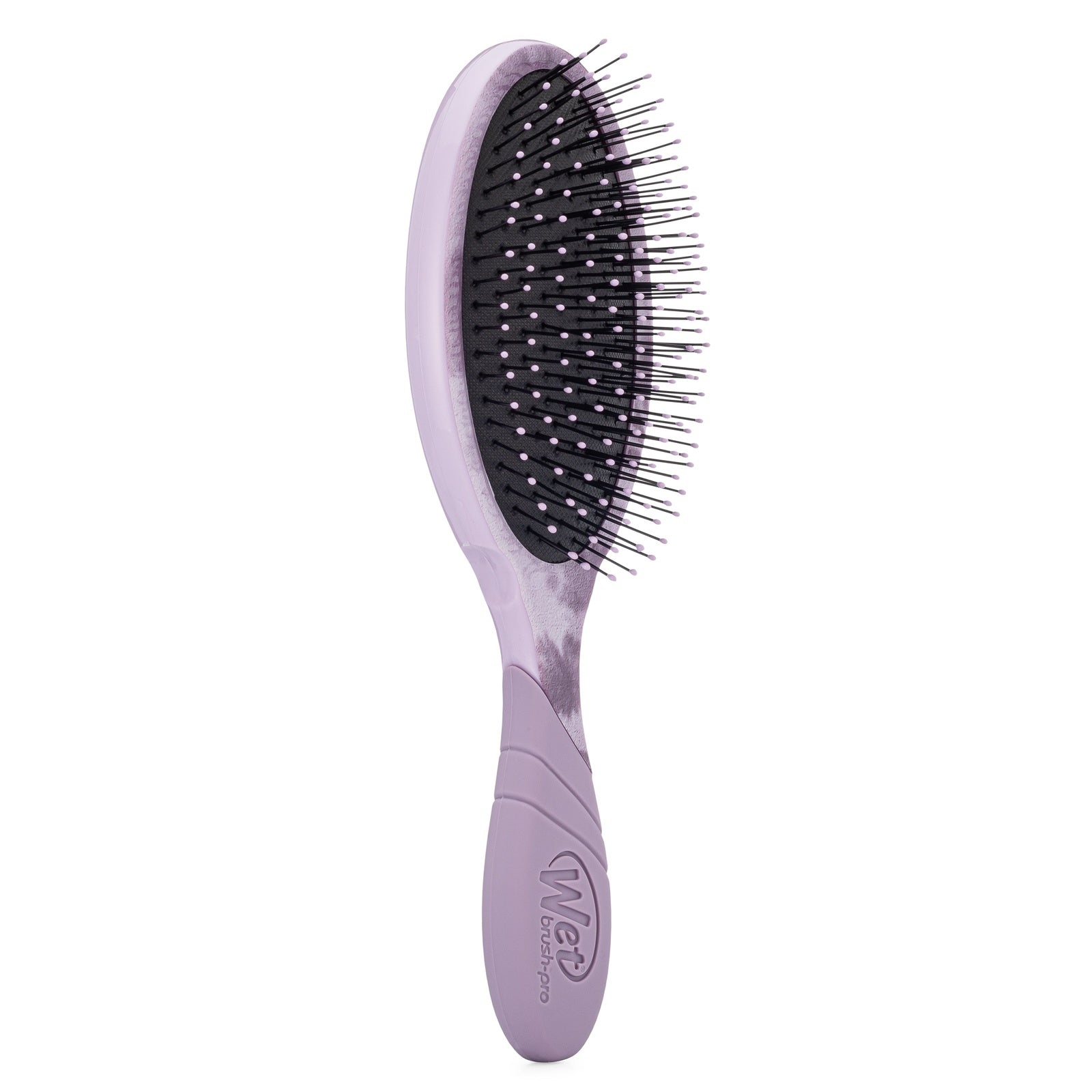 Wet Brush Pro Detangler Brush Floral Shadows in lavender with flexible bristles for gentle hair detangling