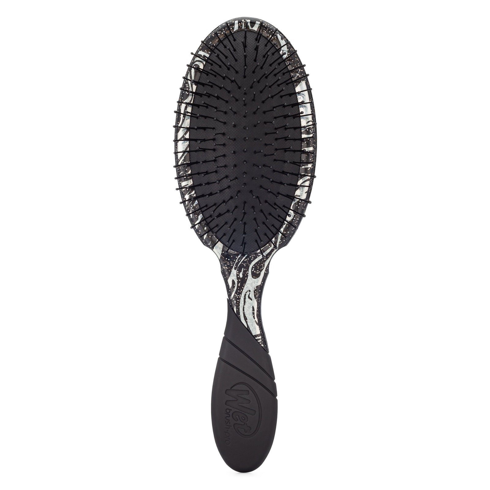 Wet Brush sparkle finish detangling brush with black bristles and comfortable grip handle