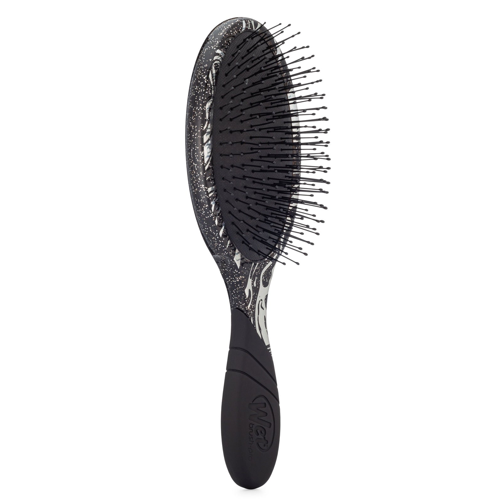 Wet Brush sparkle finish detangling brush with black bristles and ergonomic handle