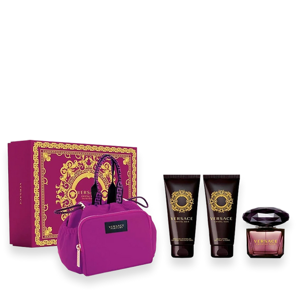 Versace Crystal Noir 3 oz. 4pc Gift Set