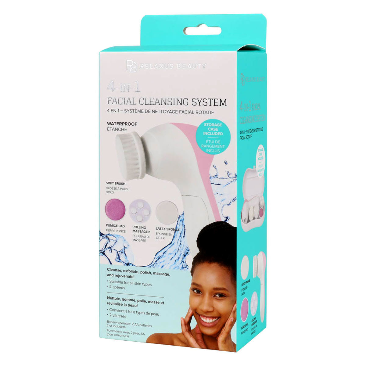 Relaxus Beauty 4-in-1 Facial Cleansing System