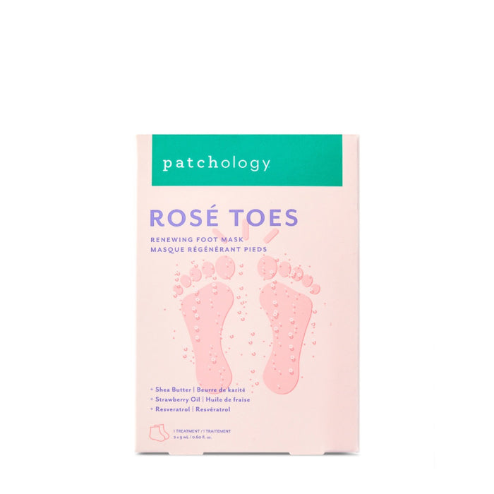 Patchology Rosé Toes Renewing & Protecting Foot Mask (1 Pair)