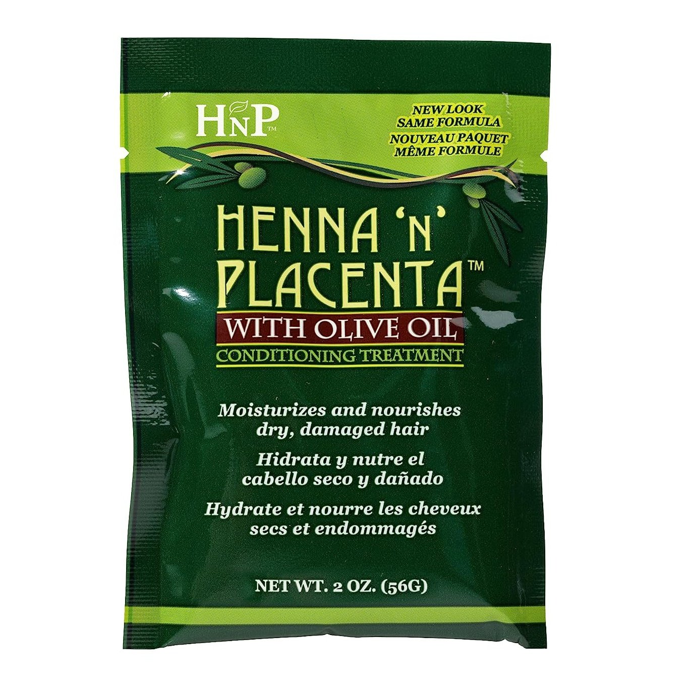 Hask Henna 'N' Placenta with Olive Oil Conditioning Treatment Packet 2oz