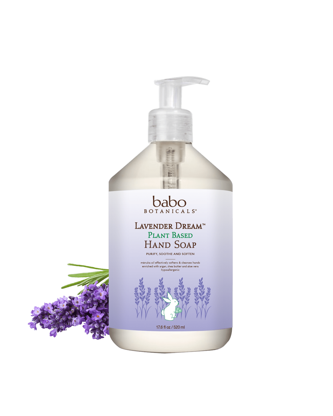 Babo Botanicals Lavender Dream Plant Based Hand Soap 17.0oz