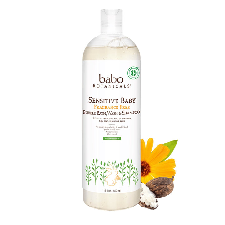 Babo Botanicals Babo Sens Baby F Free Bubble Bath 15.2oz