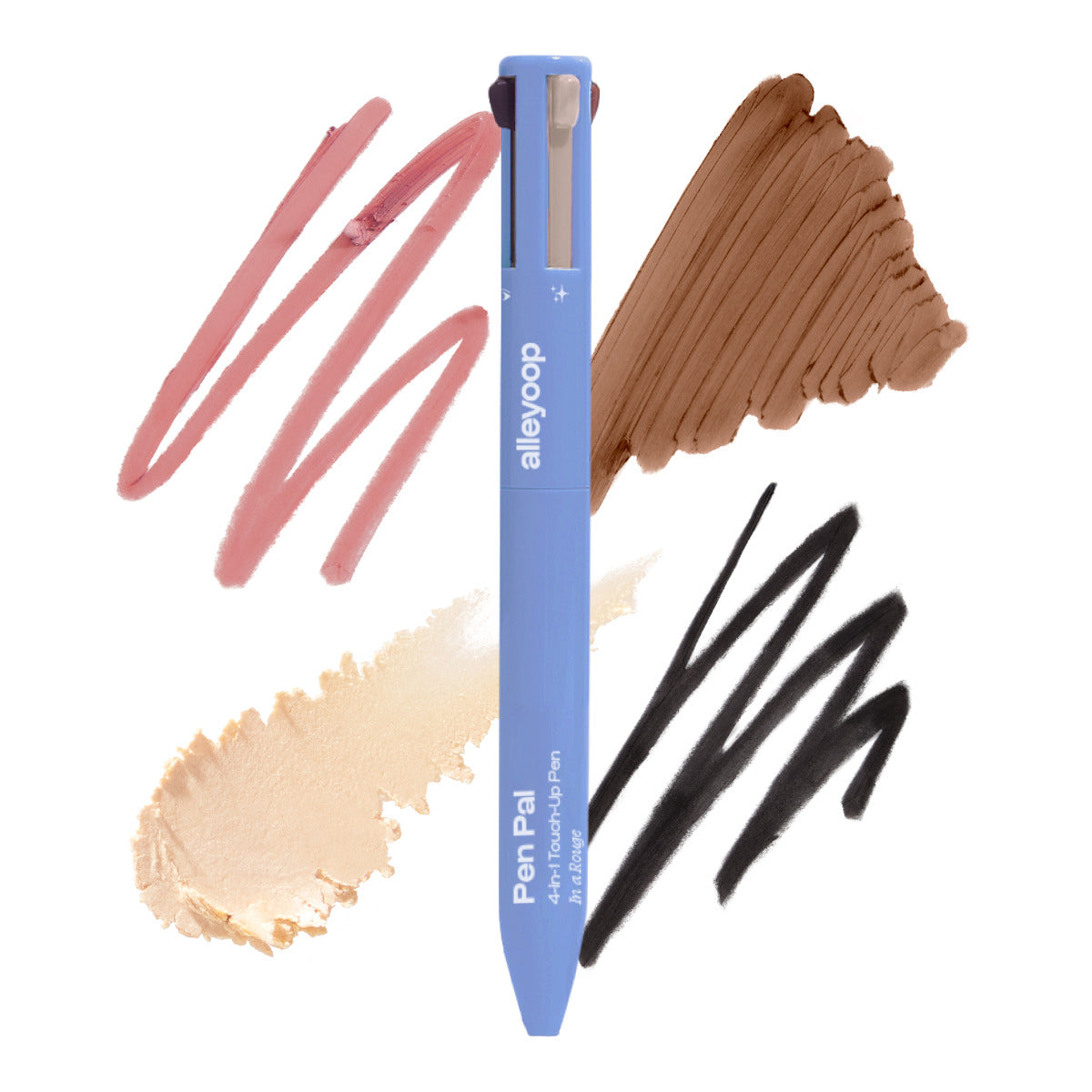 Alleyoop Pen Pal 4-in-1 Eye, Brow, Lip & Highlight Pen 0.01 oz.