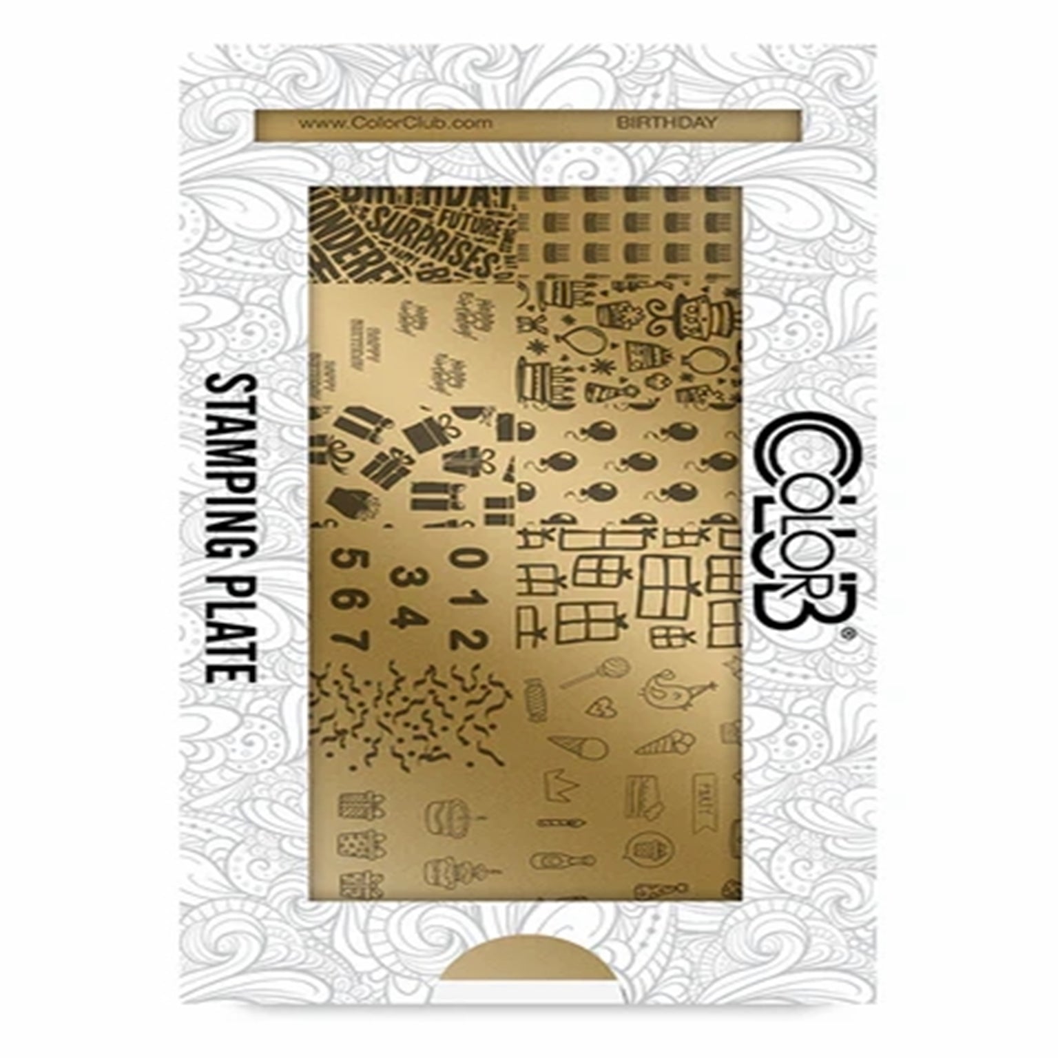 Color Club Nail Art Stamping Plate Metal Printing Stencil