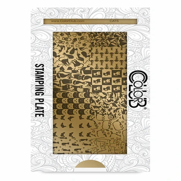Color Club Nail Art Stamping Plate Metal Printing Stencil