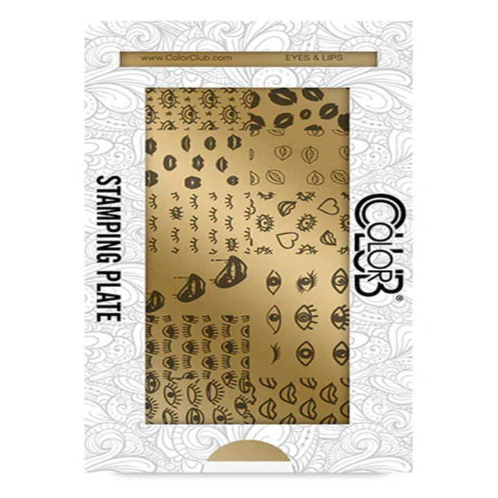 Color Club Nail Art Stamping Plate Metal Printing Stencil