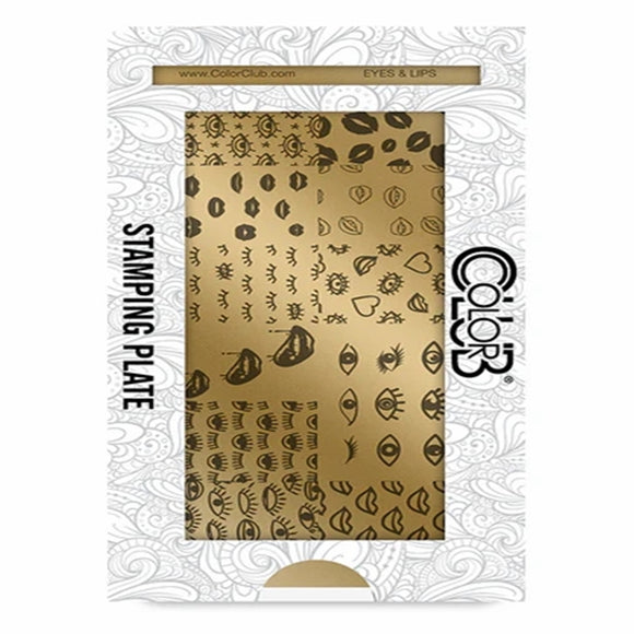 Color Club Nail Art Stamping Plate Metal Printing Stencil