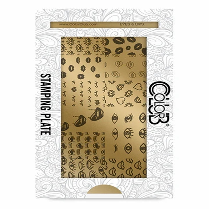 Color Club Nail Art Stamping Plate Metal Printing Stencil