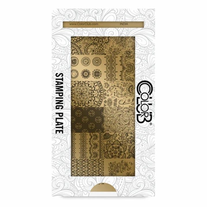 Color Club Nail Art Stamping Plate Metal Printing Stencil